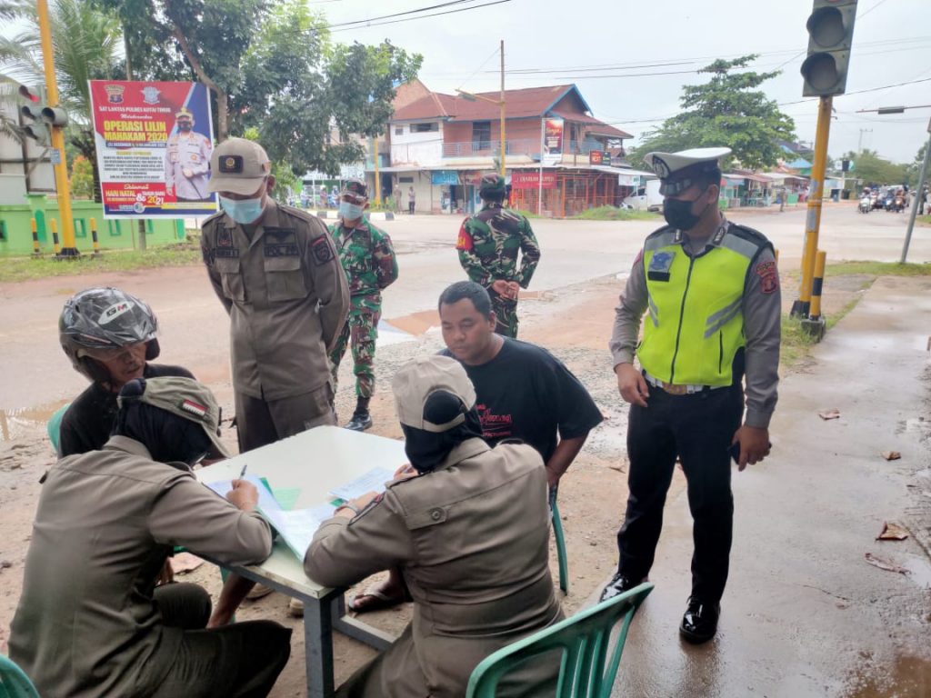 Putus Mata Rantai Covid-19, Polres Kutim Gencarkan Ops Yustisi Protokol Kesehatan 1 2