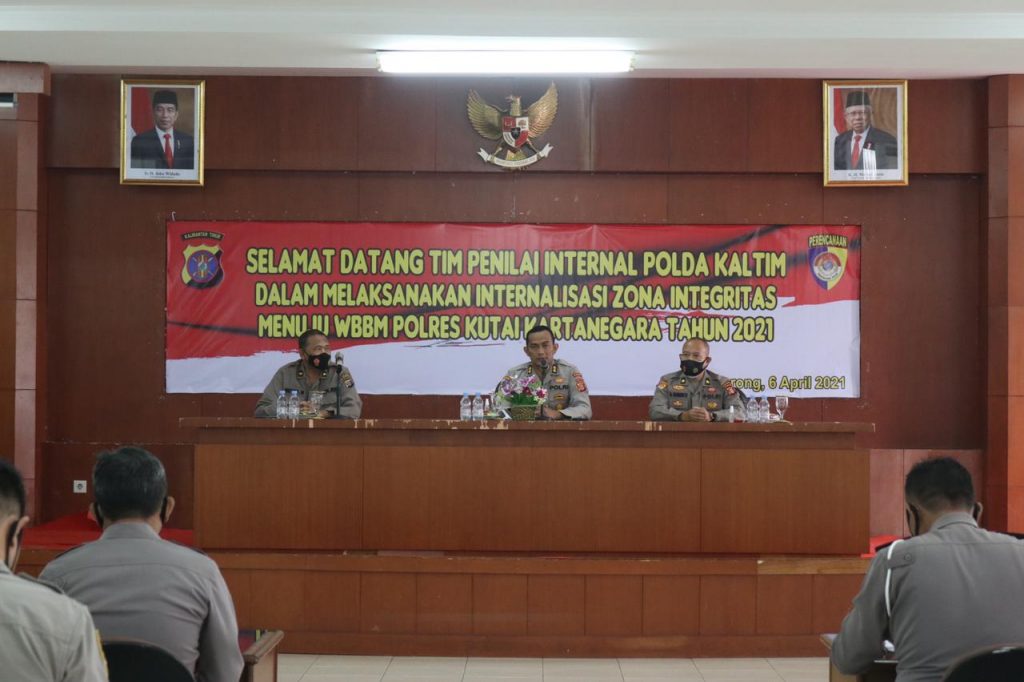 Tim Penilai Internal Polda Kaltim Kunjungi Polres Kukar, Laksanakan Internalisasi Zona Integritas Menuju WBBM 10 3