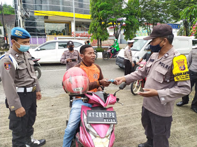 Putus Mata Rantai Covid-19,Polsek Samarinda ulu Gencarkan Ops Yustisi Protokol Kesehatan 11