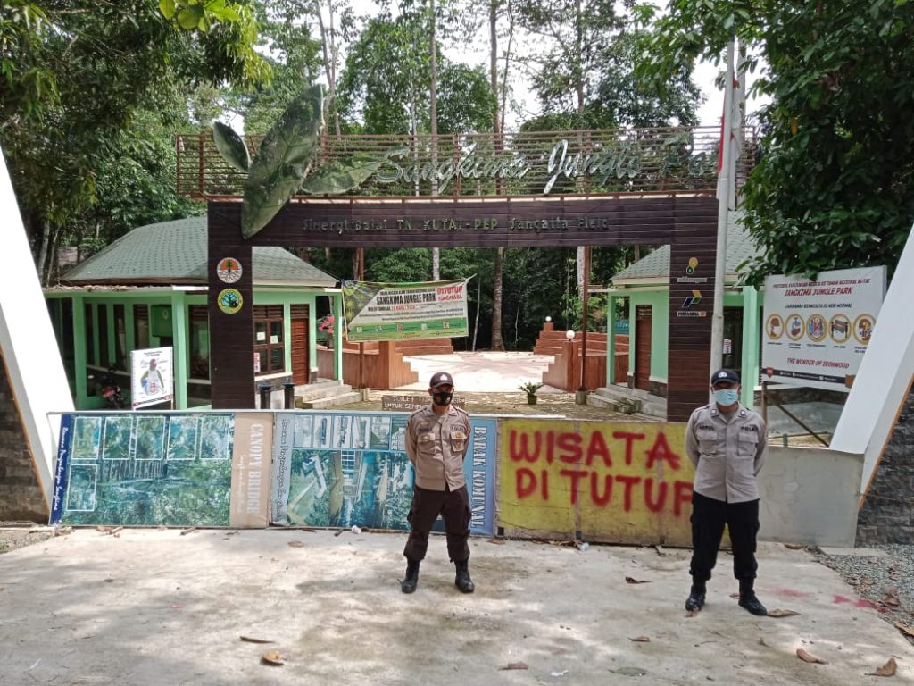 Tempat Wisata Ditutup Sementara, Polsek Sangatta Lakukan Pengawasan 2 8