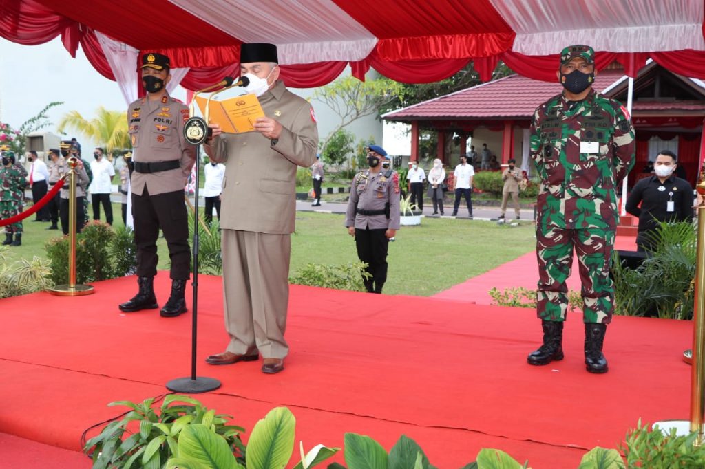Gubernur Kaltim Pimpin Apel Gelar Pasukan Operasi Ketupat Mahakam 2021 7 2