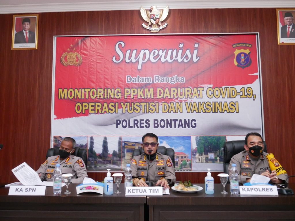 Tim Supervisi Ops Aman Nusa II dan PPKM Kunjungi Polres Bontang 8 4
