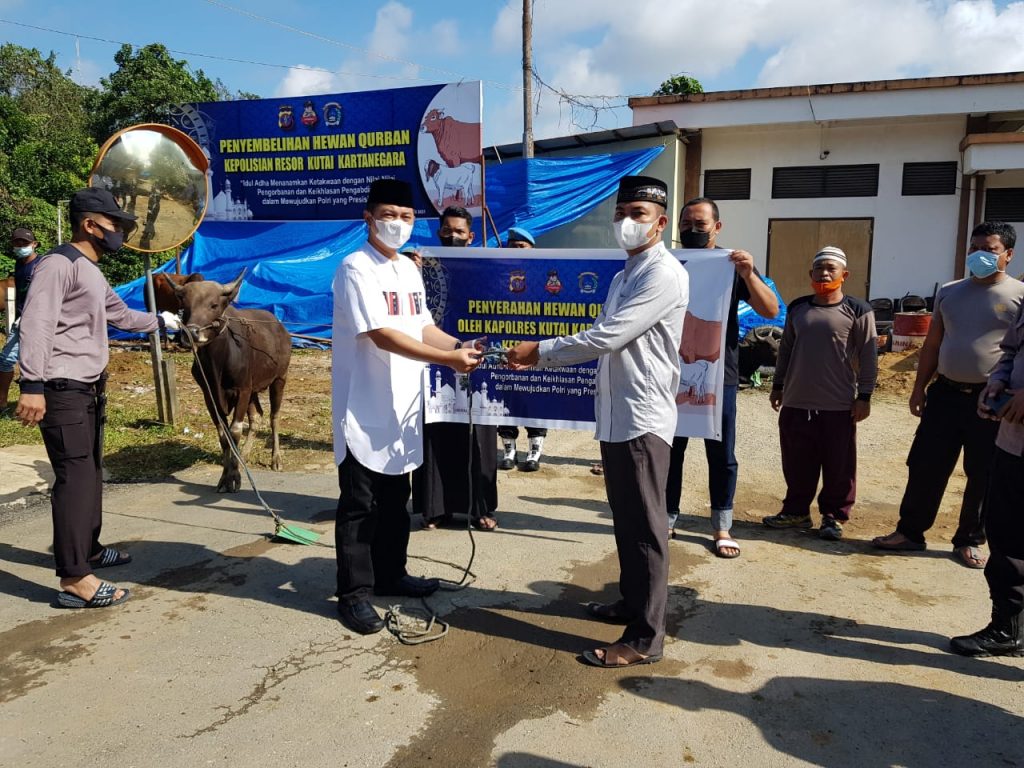 Momentum Hari Raya Idul Adha 1442 H, Polres Kukar Sembelih 45 Ekor Hewan Qurban WhatsApp Image 2021 07 21 at 10.28.16