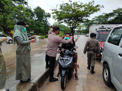 Upaya Cegah Penyebaran Covid-19, Polsek Palaran Kembali Gelar Operasi Yustisi smd2
