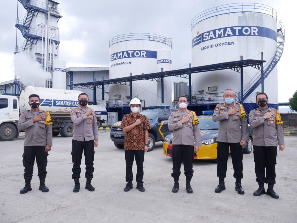 Cek Stock Oksigen, Tim Supervisi Polda Kaltim Kunjungi PT. Samator 1