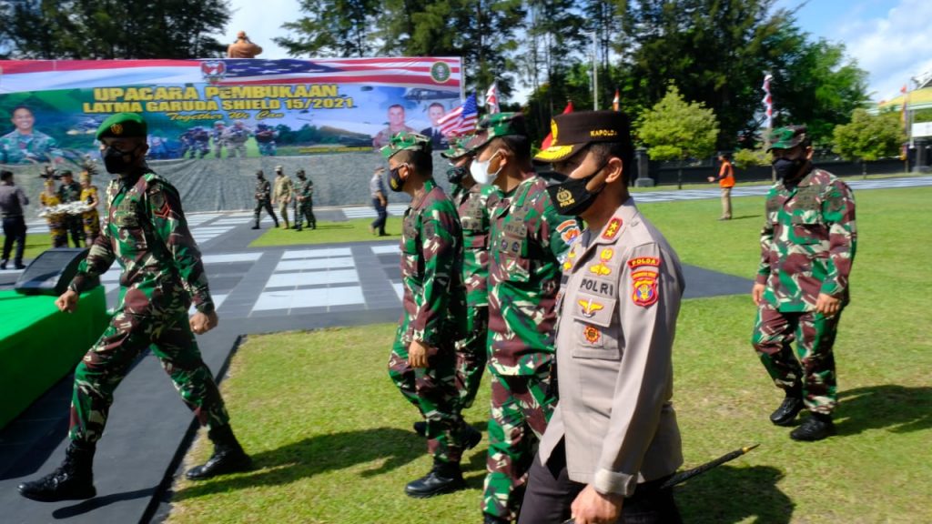 Kapolda Kaltim Hadiri Upacara Pembukaan Latma Garuda Shield 2021 12