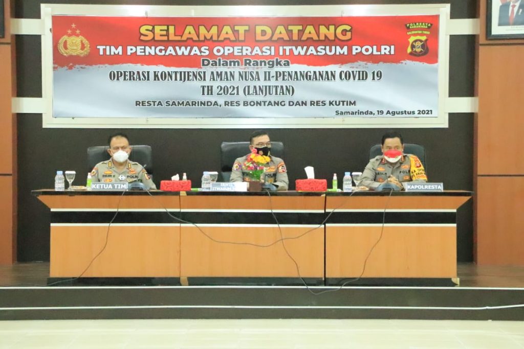 Irwasum Mabes Polri Lakukan Pengawasan Operasi Kontijensi Aman Nusa II 2021 Di Polresta Samarinda 2 10
