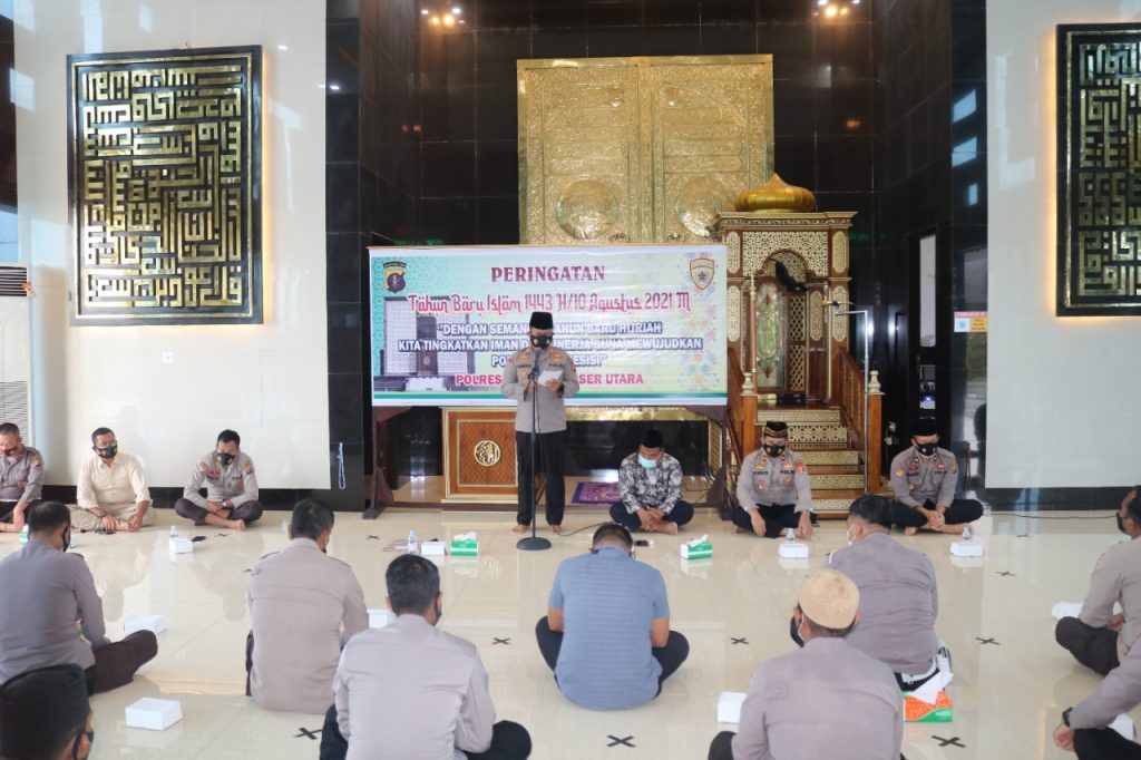 Polres PPU Gelar Tausiyah Tahun Baru Islam 1443 H di Masjid Asyurthoh 3 7