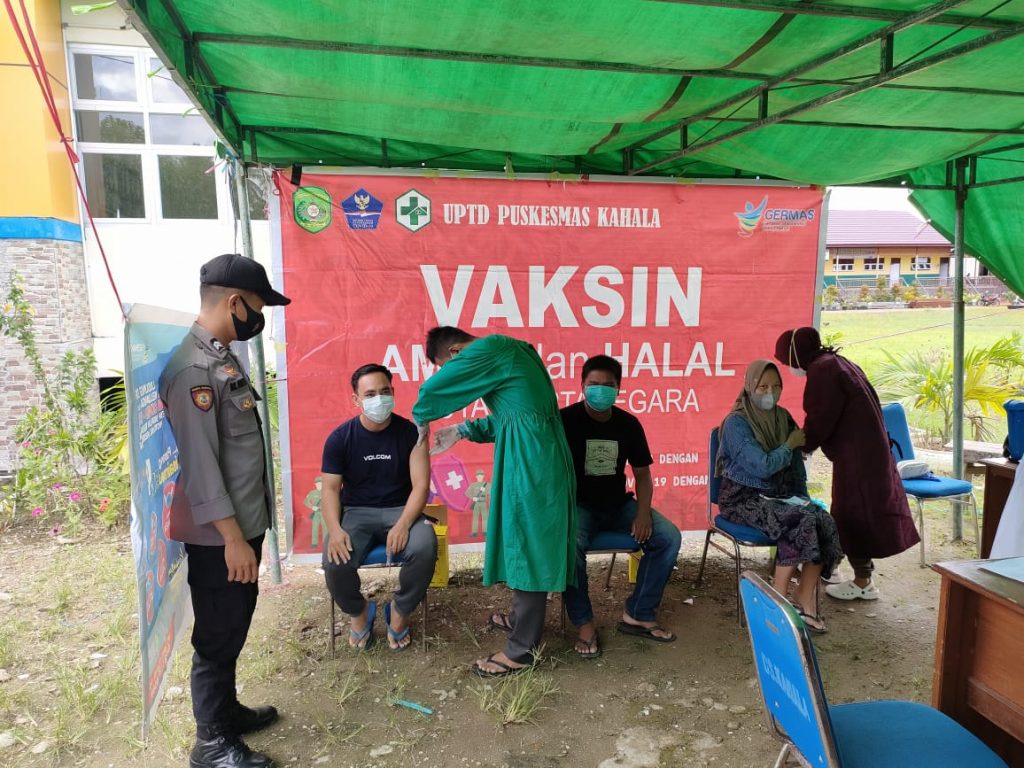 Wujudkan Herd Immunity, Polres Kukar Kembali Dirikan Gerai Vaksinasi TNI-Polri 9