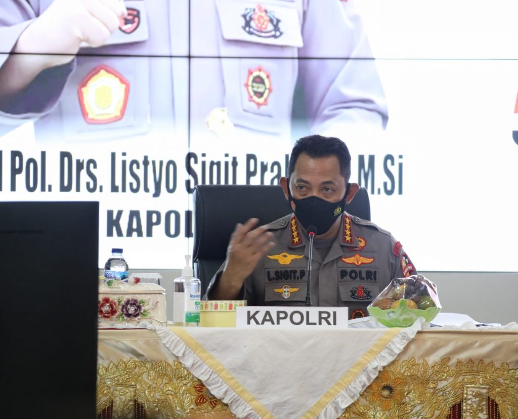 Arahan Kapolri ke Forkopimda Sumbar: Jaga Prokes Hingga Akselerasi Vaksinasi ke Lansia 1 1