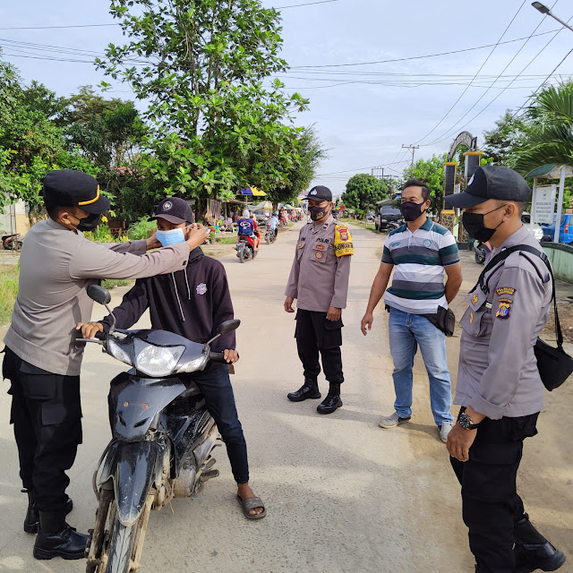 Rutin Laksanakan Operasi yustisi, Polsek Palaran Cegah Penyebaran Covid-19 smd