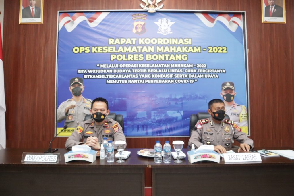Sat Lantas Polres Bontang Gelar Rakor Operasi Keselamatan Mahakam 2022 WhatsApp Image 2022 02 25 at 19.07.21