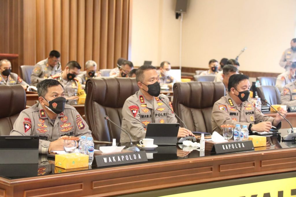 Kapolda Kaltim Anev Jajaran Terkait Situasi Kamtibmas Mingguan WhatsApp Image 2022 03 07 at 08.53.27