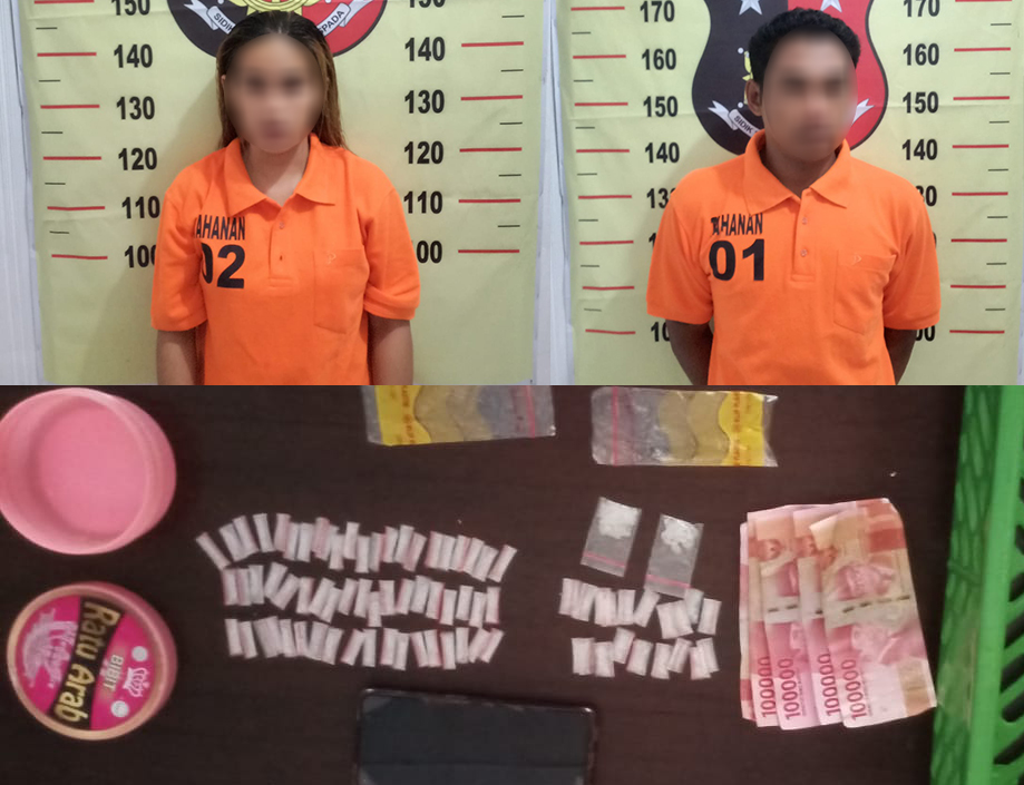 Gagalkan Peredaran Narkotika, Polres Kukar Amankan 80 Poket Sabu Dari Pasangan Suami Istri WhatsApp Image 2022 04 20 at 8.58.26 AM1