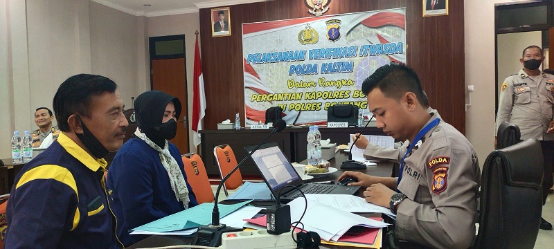 Polres Bontang Terima Kunjungan Tim Verifikasi Itwasda Polda Kaltim Dalam Rangka Pergantian Kapolres WhatsApp Image 2022 06 29 at 16.18.53