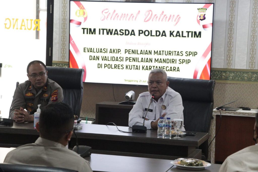 Polres Kutai Kartanegara Terima Kunjungan Tim Itwasda Polda Kaltim WhatsApp Image 2022 07 22 at 08.51.32