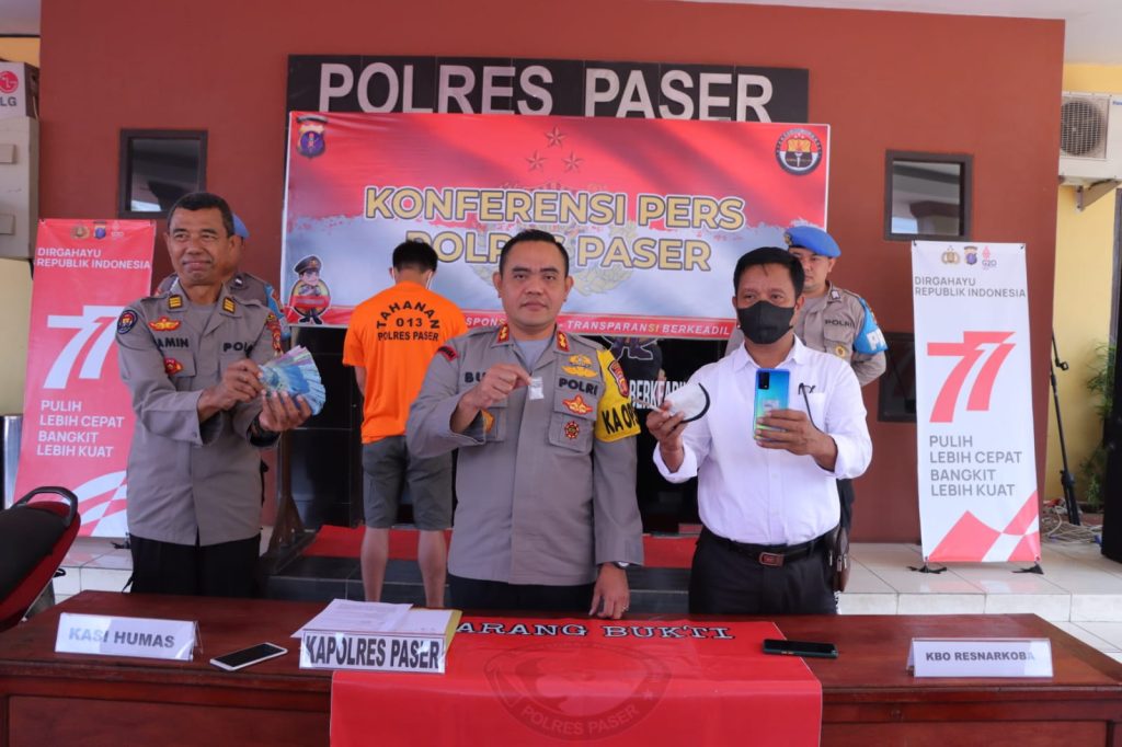 Ungkap Kasus Narkotika, Polres Paser Gelar Konferensi Pers WhatsApp Image 2022 08 22 at 16.07.47