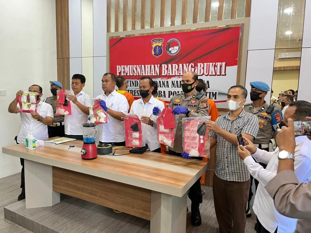 Ditresnarkoba Polda Kaltim Kembali Ungkap Peredaran Sabu PERS