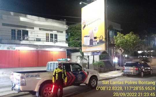 Ciptakan Kamseltibcar Lantas, Sat Lantas Polres Bontang Kontinyu Laksanakan Patroli Blue Light aaman lantas 1