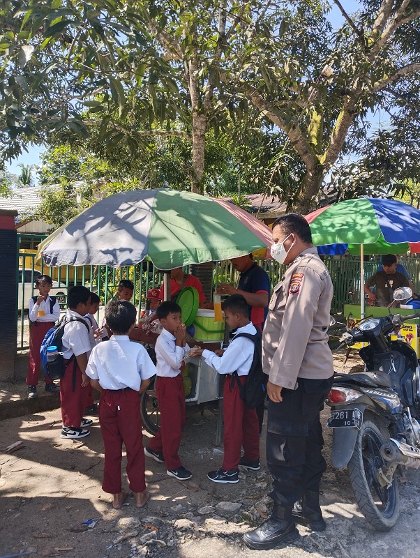 Patroli Polsek Marang Kayu Sambangi Sekolahan, Cegah Aksi Penculikan dan Kenakalan Siswa cegah aksi culik