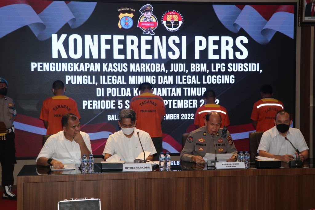Kurun Waktu Dua Pekan, Polda Kaltim Beserta Jajaran Berhasil Ungkap 65 Kasus Narkoba dan 17 Kasus Judi release