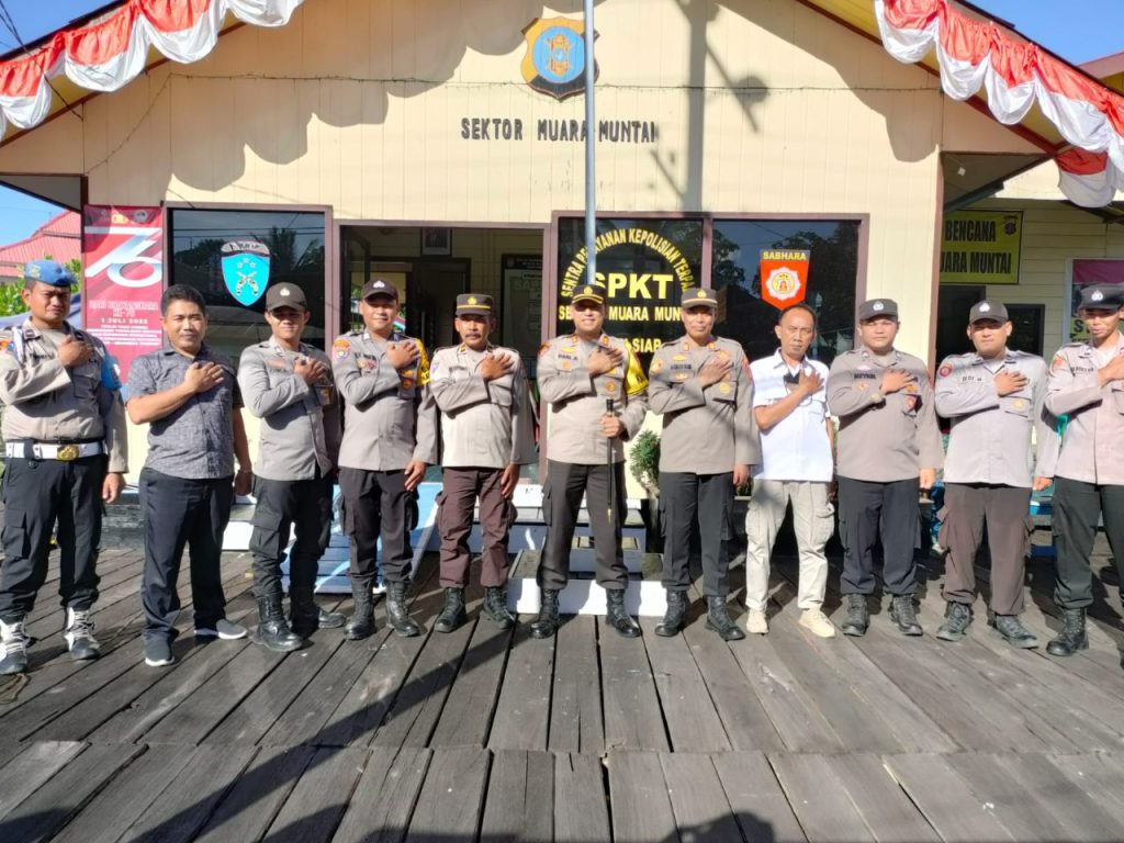 Kapolres Kukar Kunjungan kerja ke Mako Polsek Muara Muntai dan Polsek Muara Wis 4