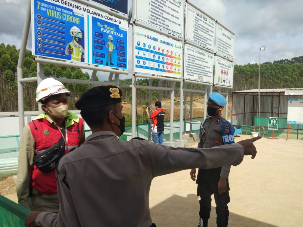 Antisipasi Gangguan Kamtibmas, Satgas Ops Nusantara Polda Kaltim Laksanakan Pengamanan dan Himbauan Kamtibmas di Kawasan IKN iknn