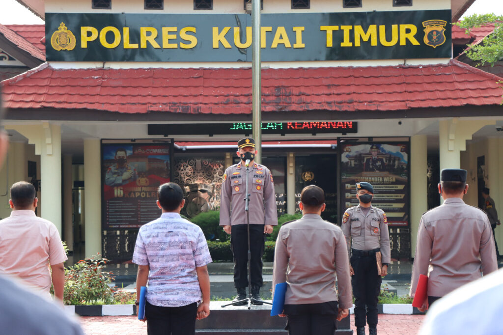 Wakapolres Kutim Pada Apel Pagi Ini : Akan Terus Kita Ingatkan Bersama, Sampai Bisa Terlaksana kutim app