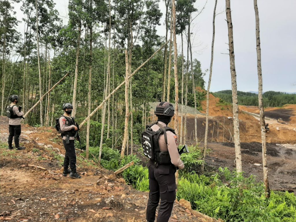 Antisipasi Gangguan Kamtibmas, Satgas Ops Nusantara Polda Kaltim Gelar Pengamanan di Sekitar Kawasan IKN ops