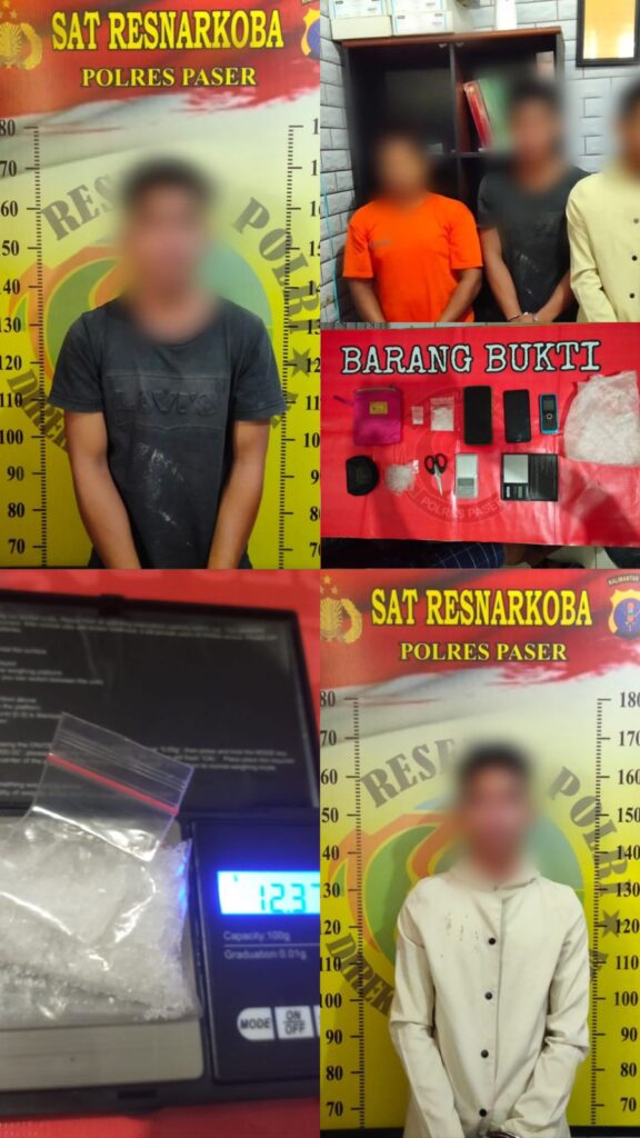 Ringkus Bandar Narkoba, Satresnarkoba Polres Paser Amankan 3 Orang Tersangka Berserta Barang Bukti WhatsApp Image 2022 11 23 at 07.22.26