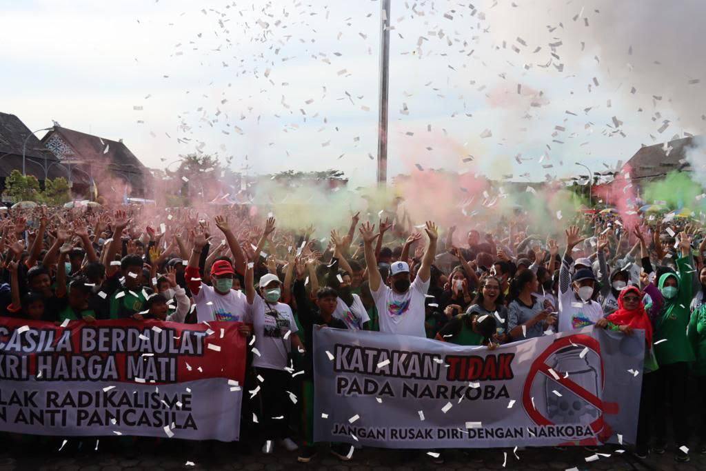 Polres Kubar Gelar Dahau Colour Fun Walk 2022 dalam Rangka HUT ke- 23 dahau