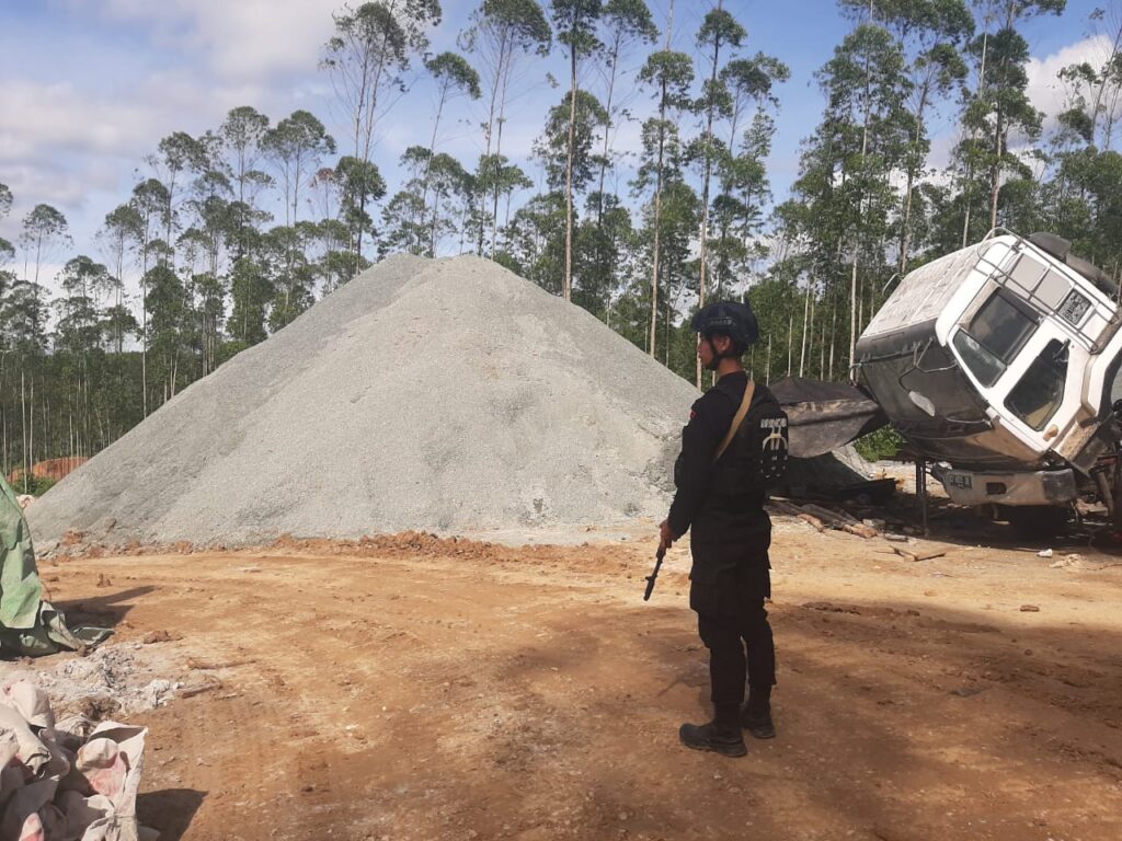 Satgas Ops Nusantara Polda Kaltim Laksanakan Pengamanan di IKN, Guna Cegah Gangguan Kamtibmas iknnnn