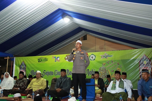 Kapolres Bontang Hadiri Kegiatan Harlah Majelis Sholawat Kota Bontang ( MSB ) Ke 10 a1