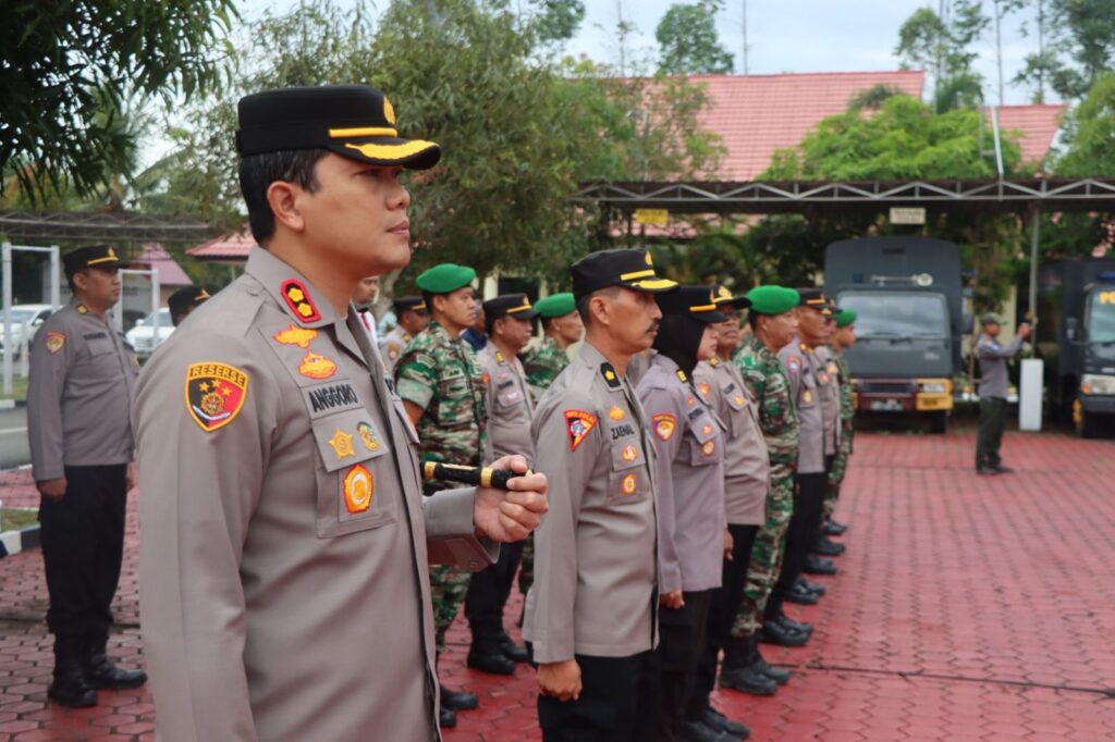 Polres Kutai Timur dan Kodim 0909/Kutim,Tingkatkan Sinergitas dengan Apel Bersama kutim 1