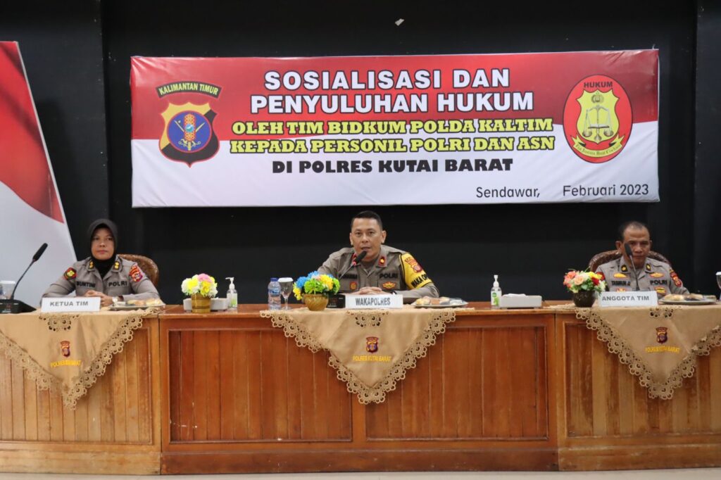 Giat Penyuluhan dan Sosialisasi Hukum oleh Bidkum Polda Kaltim di Polres Kutai Barat IMG 20230210 WA0022