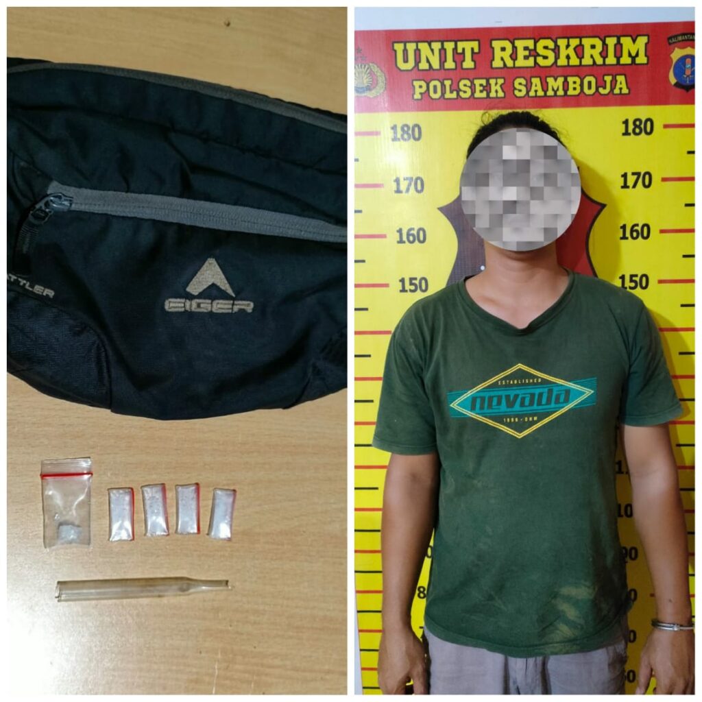 Simpan Narkotika di Dalam Tas, Seorang Pria Diamankan Polsek Samboja WhatsApp Image 2023 02 18 at 05.54.40