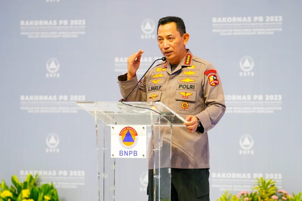 Di Rakornas BNPB, Kapolri Bicara Langkah Konkret Manajemen Risiko Bencana WhatsApp Image 2023 03 02 at 18.59.40