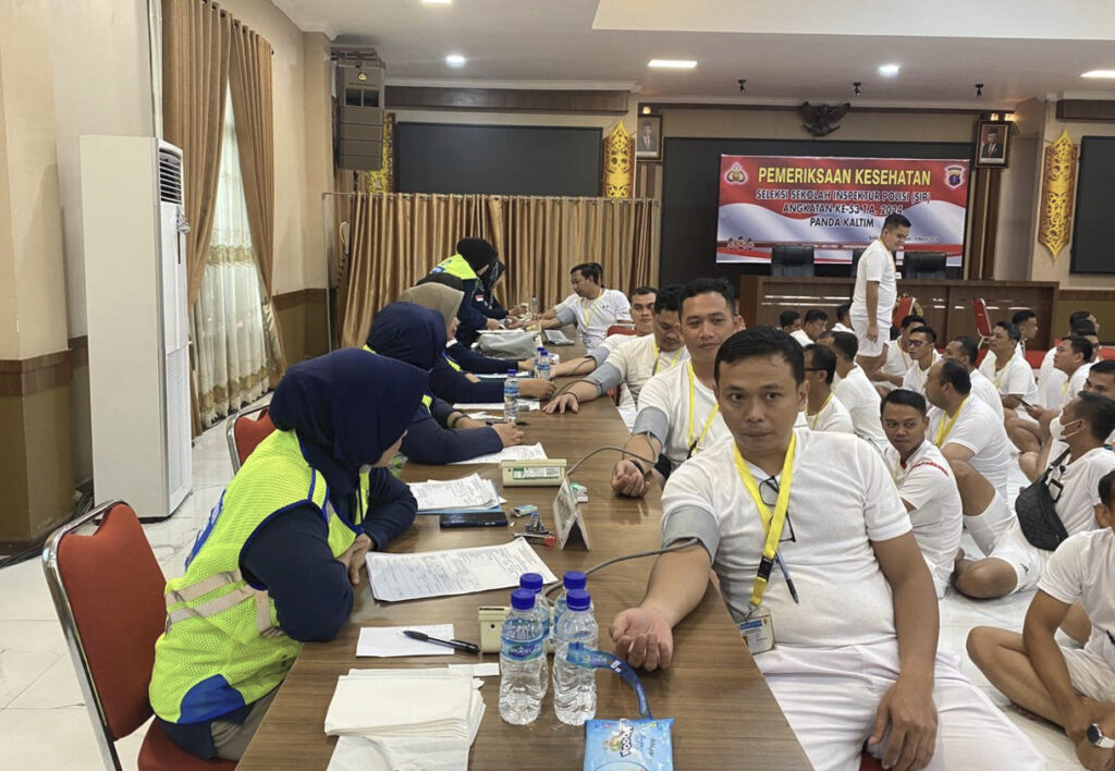 Polda Kaltim Gelar Tes Kesehatan Seleksi Sekolah Inspektur Polisi (SIP) ke-53 T.A. 2024 WhatsApp Image 2024 03 03 at 15.14.32