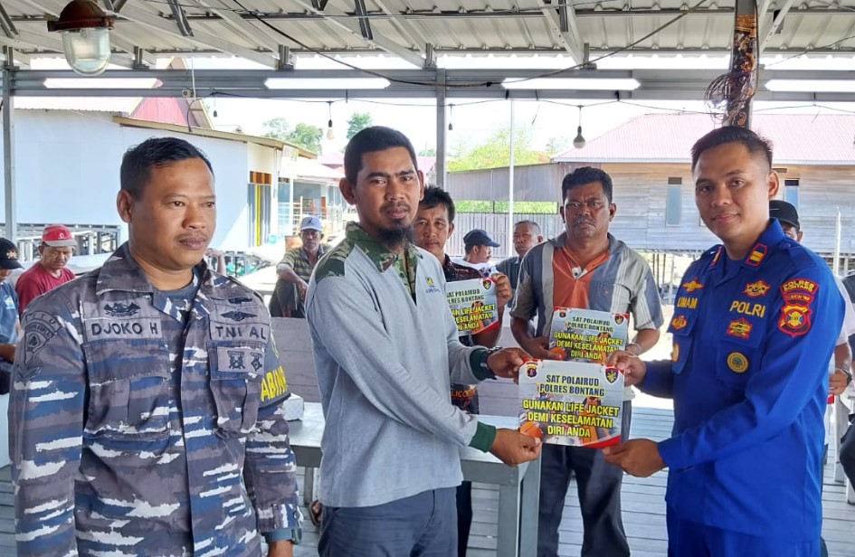 Upaya Preemtif Minimalisir Laka Perairan, Sat Polair Polres Bontang Galakkan Sosialisasi bontang