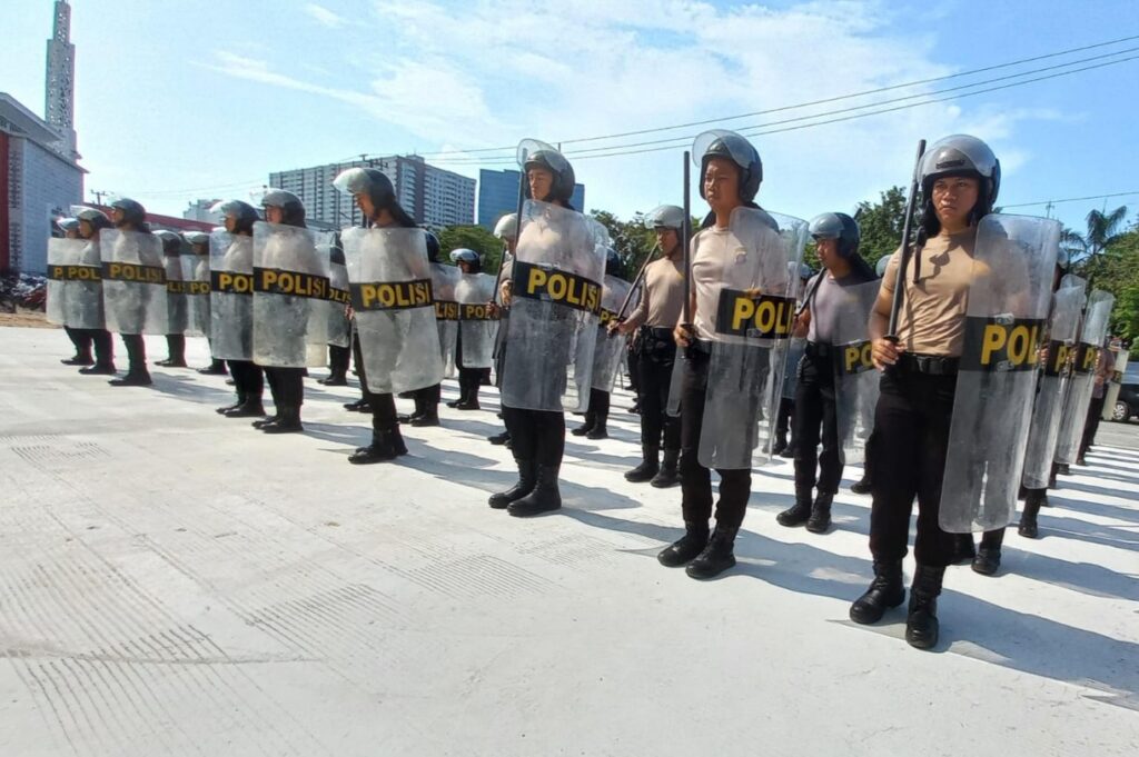 Tingkatkan Kemampuan, Sat Samapta Polresta Balikpapan Gelar Latihan Dalmas bpp