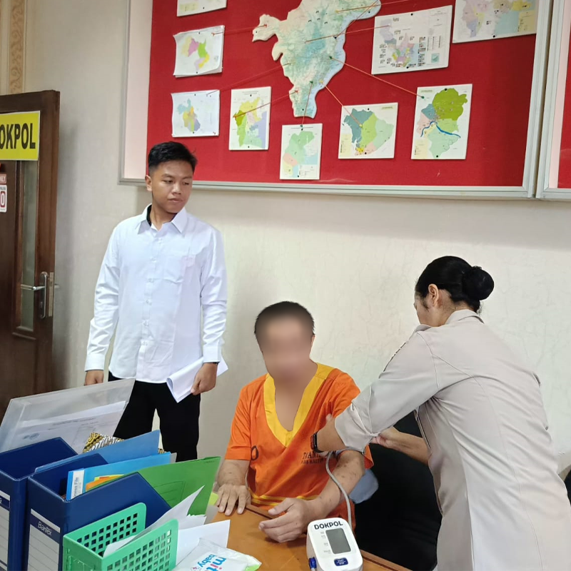 Biddokkes Polda Kaltim Gelar Pemeriksaan Kesehatan Tahanan di Gedung Tahanan Polda Kaltim tahanan polda