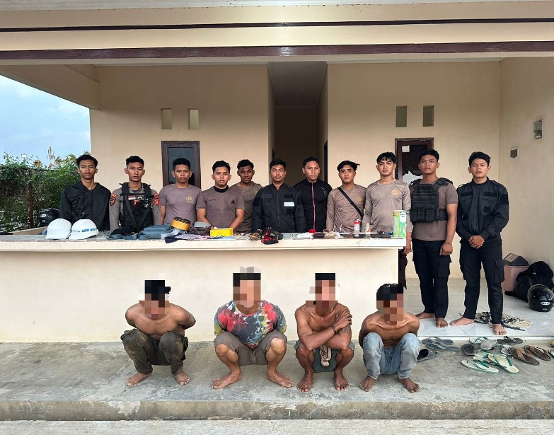 Polsek Sepaku Bersama Satgas Operasi Nusantara Mahakam Berhasil Mengungkap Kasus Narkoba tsk