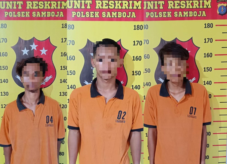 Sikat Uang Senilai Rp 120 Juta, Polsek Samboja Amankan 3 Pelaku Pembobolan Rumah kukar 2
