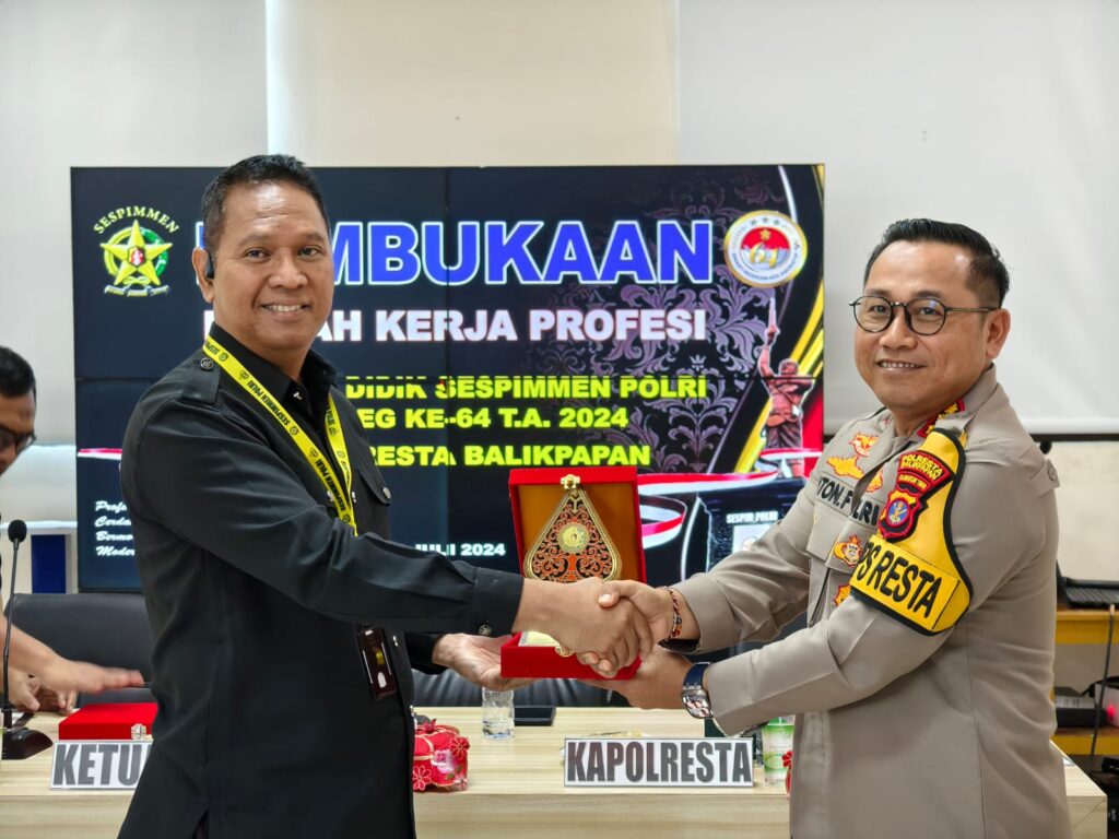 Polresta Balikpapan Sambut Kunjungan KKP Serdik Sespimmen Polri Dikreg Ke-64 Tahun 2024 WhatsApp Image 2024 07 10 at 09.42.13