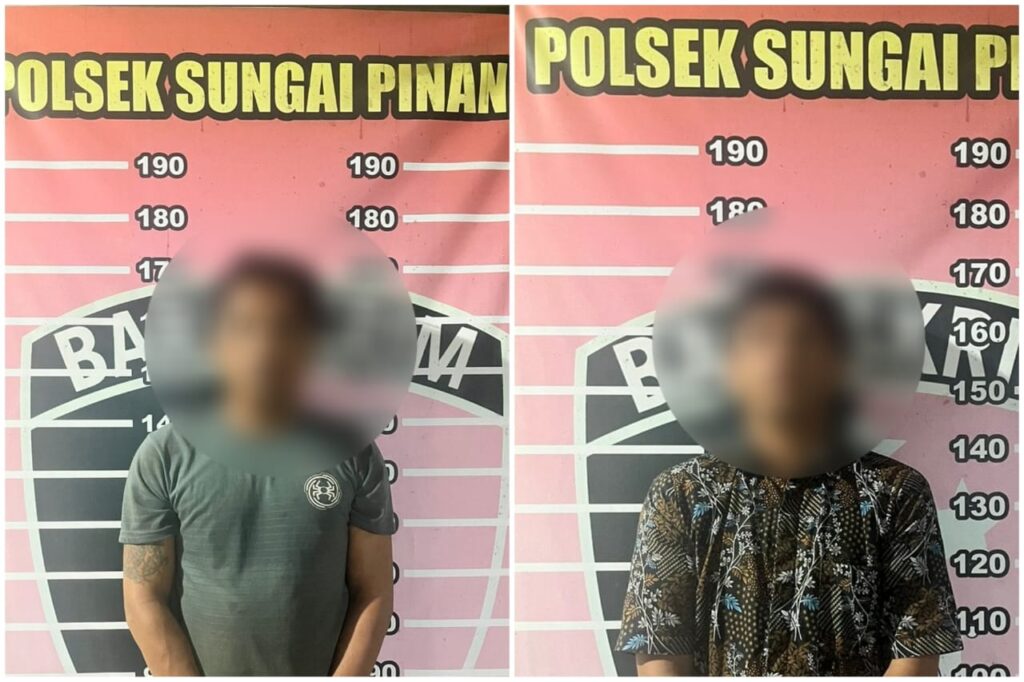 Unit Reskrim Polsek Sungai Pinang Bekuk Dua Pelaku Pencuri Besi Penutup Drainase WhatsApp Image 2024 07 25 at 10.50.10
