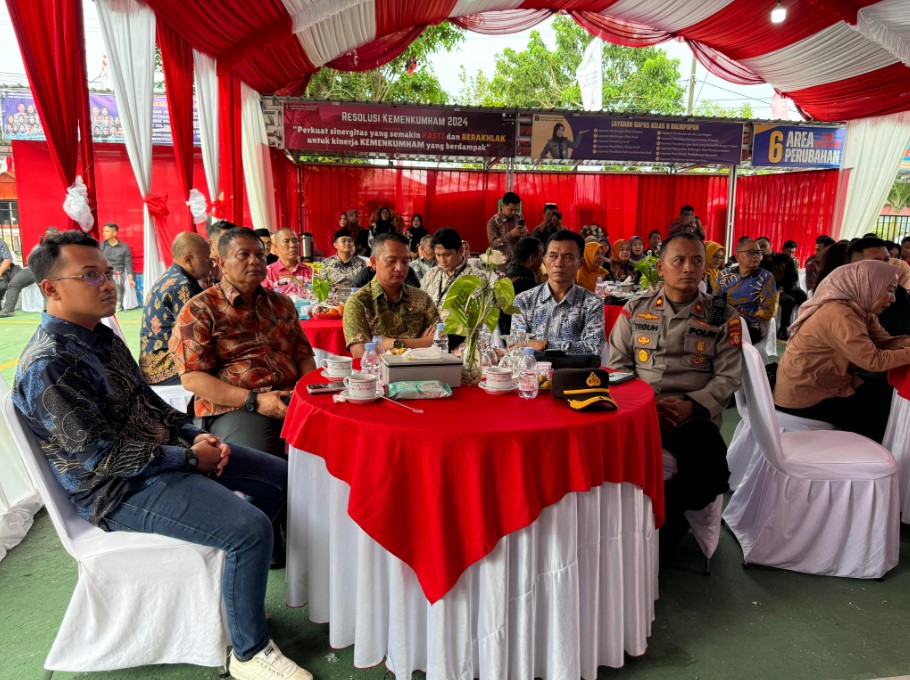 Wadir Tahti Polda Kaltim Hadiri Pisah Sambut Kepala Balai Pemasyarakatan Kelas I Balikpapan 1