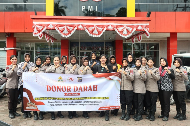 HUT Polisi Wanita ke-76, Polwan Polda Kaltim Rayakan Dengan Aksi Donor Darah WhatsApp Image 2024 08 23 at 15.21.03