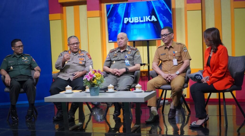 Bahas Persiapan Pengamanan HUT RI ke-79 di IKN, Kabid Humas Polda Kaltim Hadiri Dialog Publik TVRI ka1