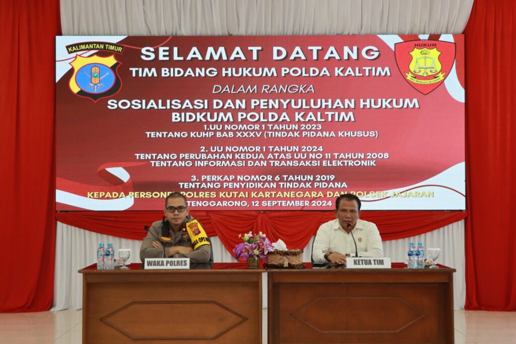 Tim Bidkum Polda Kaltim Gelar Sosialisasi dan Penyuluhan Hukum di Polres Kukar WhatsApp Image 2024 09 13 at 08.57.20 b7017678