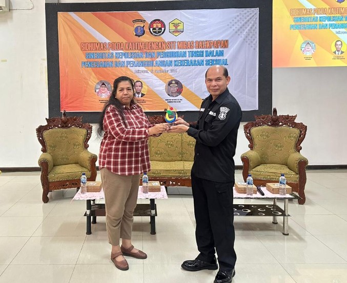 Cegah Dan Tanggulangi Kekerasan Seksual, Bidhumas Polda Kaltim Gelar Sosialisasi di STT Migas Balikpapan penmas
